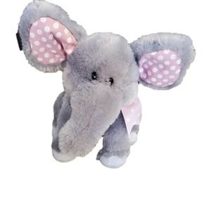 𝅺CUDDLE Barn Ellie the Elephant - Animated Pink Polka Dotted Stuffed Animal